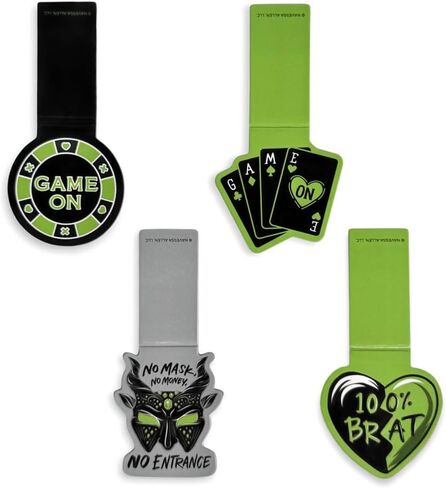 Conquest Journals Game On Magnetic Bookmarks, 4-Pack Book Markers, Bookish Page Clips with Magnets, Spicy Dark Romance Designs, Lights Out Gifts for Readers, Officially Licensed Navessa Allen Merch in Kuwait