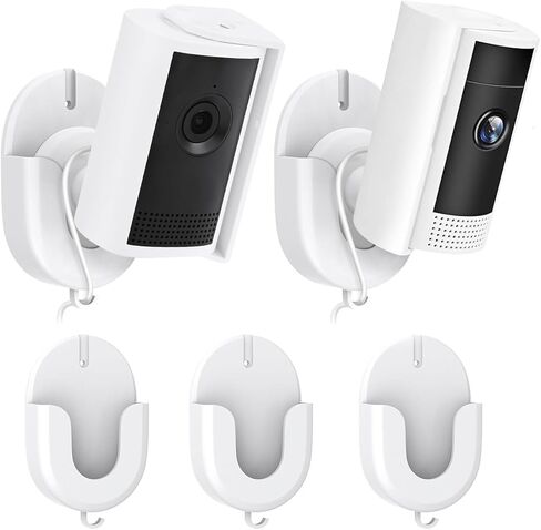 3Pack Adhesive Ring Camera Mount for Wyze Cam v3/v4/OG/Ring Indoor Cam/Blink Outdoor 4/Blink Mini, Two Easy Installation Ways, No Drill Wall Mount Bracket for Indoor Camera in Saudi Arabia