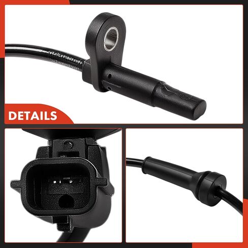 A-Premium Front ABS Wheel Speed Sensor Compatible with Nissan Models - Rogue 2021 2022 2023 2024 2025 in Kuwait