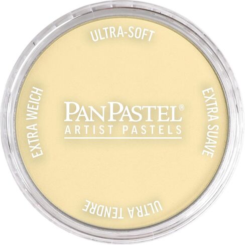 PanPastel Artist Pastels من GOLDEN، لون أكسيد أصفر، قطر المقلاة 2.44 بوصة / 62 مم، ألوان باستيل للفنانين المحترفين، شكل مقلاة فريد (يشبه الكعكة) in Kuwait