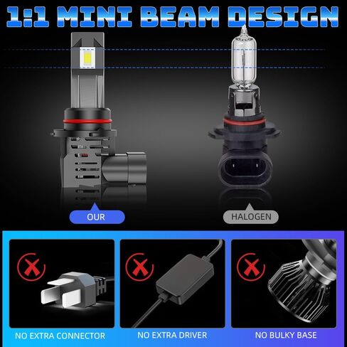 For Toyota Prius 2010 2011 2012 2013 2014 2015 Hi-Lo Beam Light Bulbs,6000K White,800% Brighter Lightness,Plug and Play,60,000 Hours Lifespan(Pack of 4) in Saudi Arabia