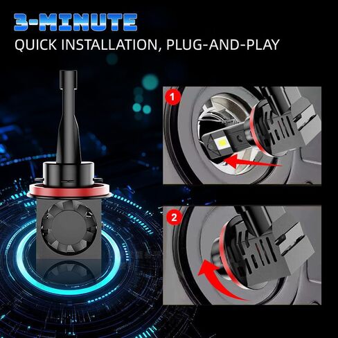 For Toyota Prius 2010 2011 2012 2013 2014 2015 Hi-Lo Beam Light Bulbs,6000K White,800% Brighter Lightness,Plug and Play,60,000 Hours Lifespan(Pack of 4) in Saudi Arabia