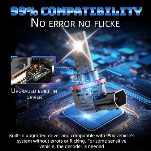 For Toyota Prius 2010 2011 2012 2013 2014 2015 Hi-Lo Beam Light Bulbs,6000K White,800% Brighter Lightness,Plug and Play,60,000 Hours Lifespan(Pack of 4) in Saudi Arabia