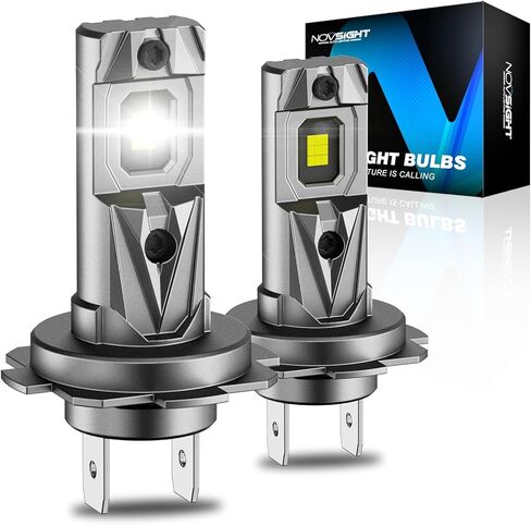 NOVSIGHT HB3/9005 HB4/9006 Light Bulbs - 1:1 Mini Size 9005 9006 Fog Bulbs Combo, 600% Bright 6500K White Fanless LED Light Bulbs, Easy Install, Plug and Play, Pack of 4 in Saudi Arabia