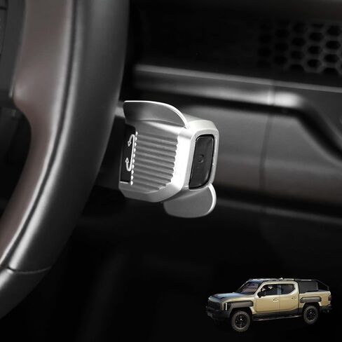 غطاء مقبض ناقل الحركة لعمود عمود YOUTOOCAR متوافق مع ملحقات Kia EV3 EV4 EV9 Telluride Seltos 2027، غطاء داخلي لعمود التوجيه ABS (أسود لامع) in Kuwait
