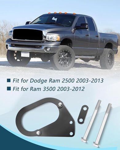 Front Driveshaft Loop Protection Kit, Fit for Dodge Ram 2500 2003-2013, Fit for Dodge Ram 3500 2003-2012, Black Steel Components in Kuwait