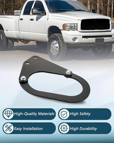 Front Driveshaft Loop Protection Kit, Fit for Dodge Ram 2500 2003-2013, Fit for Dodge Ram 3500 2003-2012, Black Steel Components in Kuwait