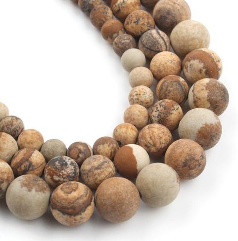 60pcs Natural Matte American Turquoise Gemstone Beads，6mm Frosted Round Loose Stone Beads for Jewelry Making Earring Bracelet Necklace DIY Crafts in Saudi Arabia
