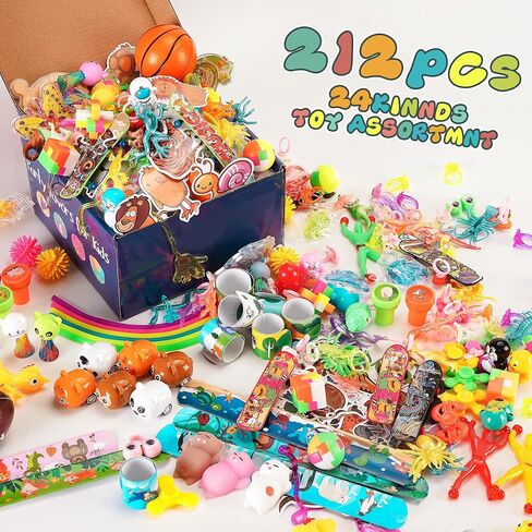 Party Favors for Kids 8-12, Goodie Bags Stuffers, Treasure Chest Prize Box Toys for Classroom Rewards, Birthday Pinata Fillers Christmas Stocking Stuffers Small Bulk Toys for Students School 4-8 3-5 in Saudi Arabia