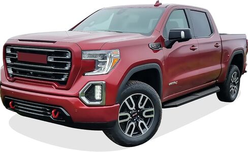 قضبان Nerf مقاس 6 بوصات (مسطحة من الفولاذ المقاوم للصدأ باللون الأسود) متوافقة مع Silverado Sierra 1500 2019-2026 Extended Cab & 2500 3500 2020-2026 (باستثناء 19 1500 LD)(Silverado 1500 LTD Sierra 1500 LD 2022) in Kuwait