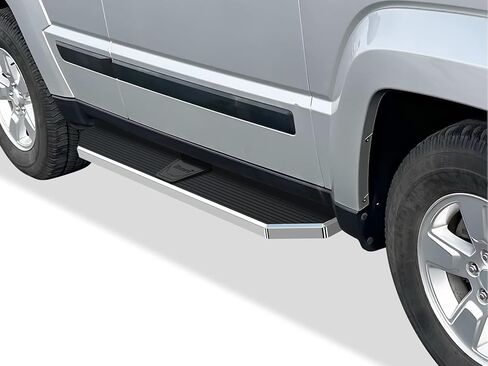 Tuxtreme Polished Running Boards Style Compatible with Jeep Liberty 2008-2013 (Side Steps Side Bars) 6in Wide 304 Stainless Steel in Saudi Arabia