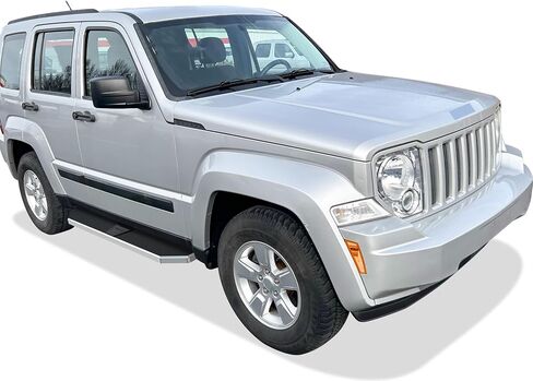 Tuxtreme Polished Running Boards Style Compatible with Jeep Liberty 2008-2013 (Side Steps Side Bars) 6in Wide 304 Stainless Steel in Saudi Arabia