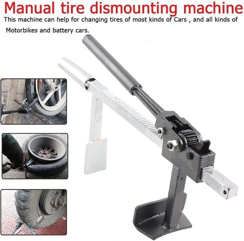 Manual Tire Changer Machine for Changing Tires of Cars Motorbikes Battery Cars, Tire Dismounting Machine Hand Bead Breaker Mounting Tool for Car Home Garage Small Auto Shop in Saudi Arabia
