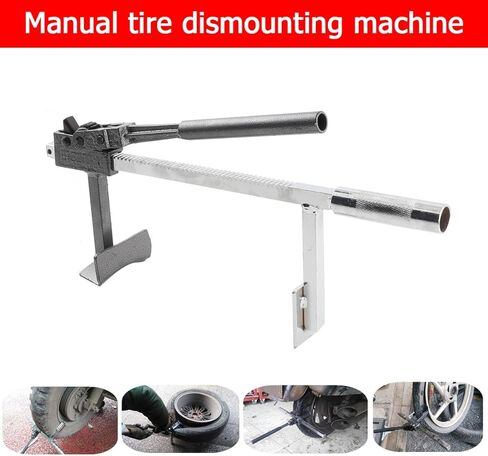 Manual Tire Changer Machine for Changing Tires of Cars Motorbikes Battery Cars, Tire Dismounting Machine Hand Bead Breaker Mounting Tool for Car Home Garage Small Auto Shop in Saudi Arabia