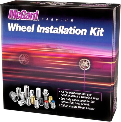 طقم تثبيت عجلة المقعد المخروطي الكروم McGard 84620 (حجم الخيط M14 × 1.5) - لـ 6 عجلات عروة in Kuwait