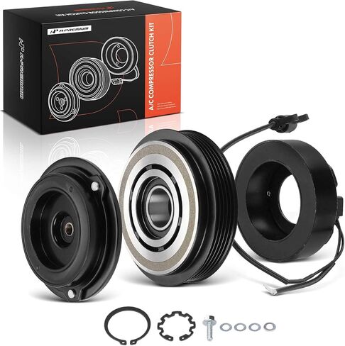 A-Premium Air Conditioner AC Compressor Clutch Kit Compatible with BMW E53 Series X5 2000-2001 4.4L, X5 2002-2003 4.4L 4.6L in Kuwait