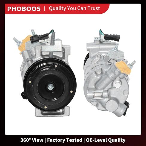 ضاغط مكيف الهواء PHOBOOS مع قابض متوافق مع Ford Mustang 2015-2021، L4 2.3L، تبريد سريع، ضوضاء منخفضة، سهل التركيب، المرجع. كو-11482C in Kuwait