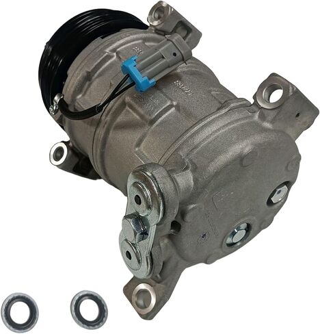AC Compressor with Clutch Assembly Compatible with Chevy Silverado 1500 2500 3500, GMC Sierra, Tahoe, Suburban, Yukon, Cadillac Escalade 1999 2000 2001 2002, Replacement Air Conditioner Pump in Kuwait