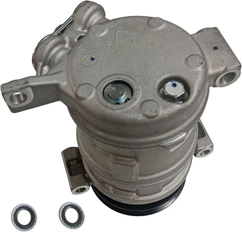 AC Compressor with Clutch Assembly Compatible with Chevy Silverado 1500 2500 3500, GMC Sierra, Tahoe, Suburban, Yukon, Cadillac Escalade 1999 2000 2001 2002, Replacement Air Conditioner Pump in Kuwait