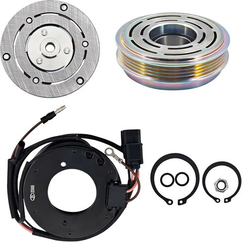 AC Compressor Clutch kit AD-0447N-CL Compatible with Honda Civic Hybrid 1.5L 2012-2013 and Fit for Acura ILX Hybrid 1.5L 2013-2015 A/C Clutch Kit Replaces # 38810RW0A01 in Saudi Arabia