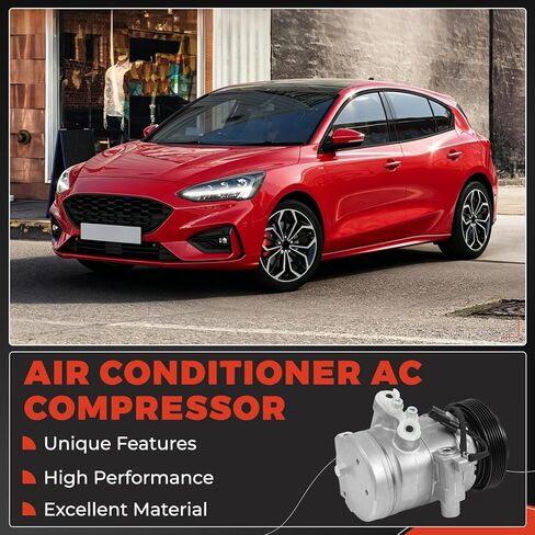 ضاغط مكيف هواء مع قابض، متوافق مع Ford Focus 2.0L 2008-2011، متوافق مع Ford Transit Connect 2.0L 2010-2013، مع ضاغط DKS-17DS in Kuwait