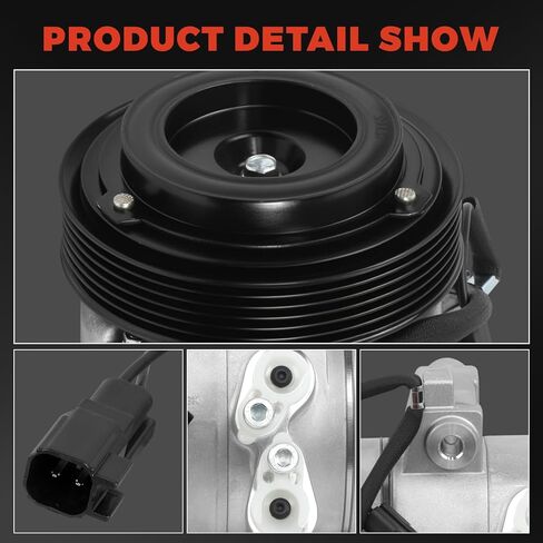 ضاغط مكيف هواء مع قابض، متوافق مع Ford Focus 2.0L 2008-2011، متوافق مع Ford Transit Connect 2.0L 2010-2013، مع ضاغط DKS-17DS in Kuwait