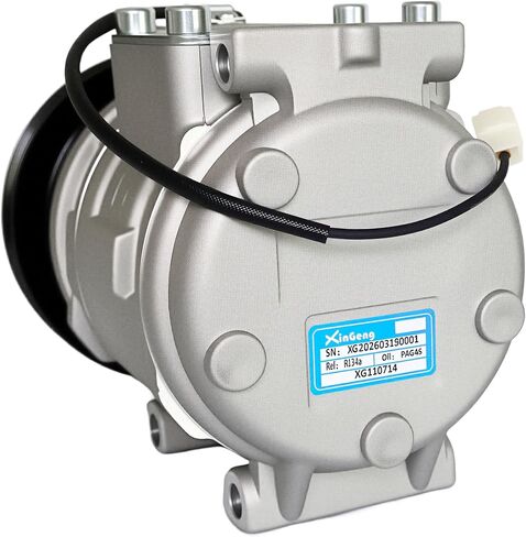 AC Compressor with Clutch Compatible with Acura Integra 1990-2001, NSX 1991-2005 & Honda Civic 1999-2000, Only for 10PA15C D-enso Compressor Type in Saudi Arabia