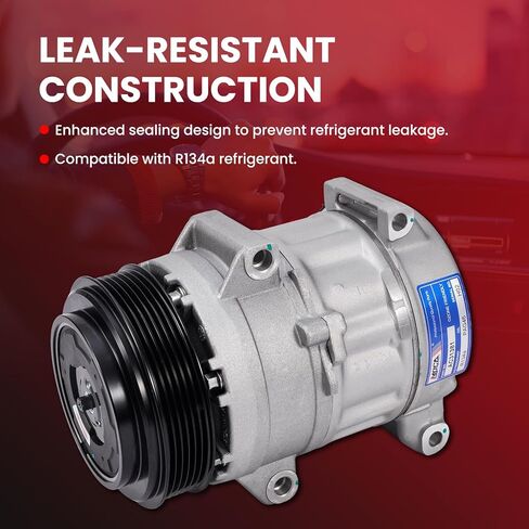 MOCA AC Compressor w/ 6-Groove Pulley fits For Toyota 2012-2017 Camry 2.5L, 2009-2012 RAV4 2.5L, 2011-2013 Sienna 2.7L in Kuwait