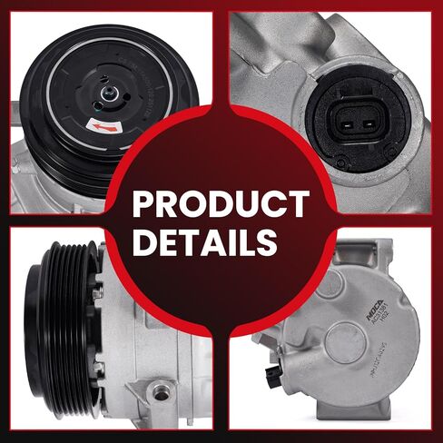 MOCA AC Compressor w/ 6-Groove Pulley fits For Toyota 2012-2017 Camry 2.5L, 2009-2012 RAV4 2.5L, 2011-2013 Sienna 2.7L in Kuwait