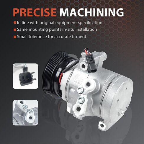 AC Compressor with Clutch Fit for Ford 2009-2010 Focus 2011-2013 Ford Transit Connect 2.0L A/C Compressor for CO 11297C in Saudi Arabia