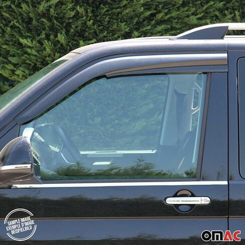 OMAC Window Visor Vent Rain Guard Deflector for VW Eurovan 1992-2003 Smoke 2 Pcs in Kuwait