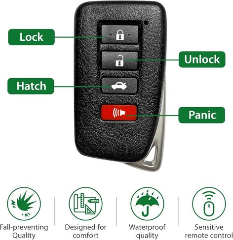 استبدال لـ 2015 2016 2017 2018 2019 2020 Smart Proximity Lexus ES300h ES350 GS350 GS450H GS-F GNE 281451-0020 مفتاح اللوحة Fob HYQ14FBA 315MHz 4 أزرار in Kuwait