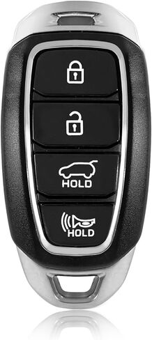 بديل لجهاز التحكم عن بعد Hyundai Kona Key Fob 2019 2020 2021 4 أزرار 433 ميجا هرتز TQ8-FOB-4F18، أسود in Kuwait