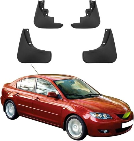 MIDOON 4PCS Car Mud Flaps Splash Guards Mudguards Car Mud Flaps Compatible with Mazda 3 2004 2005 2006 2007 2008 in Kuwait