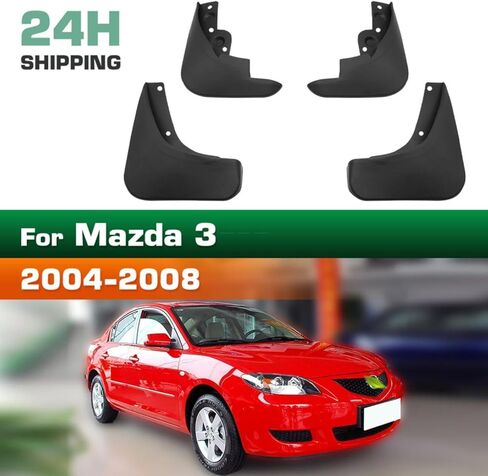 MIDOON 4PCS Car Mud Flaps Splash Guards Mudguards Car Mud Flaps Compatible with Mazda 3 2004 2005 2006 2007 2008 in Kuwait