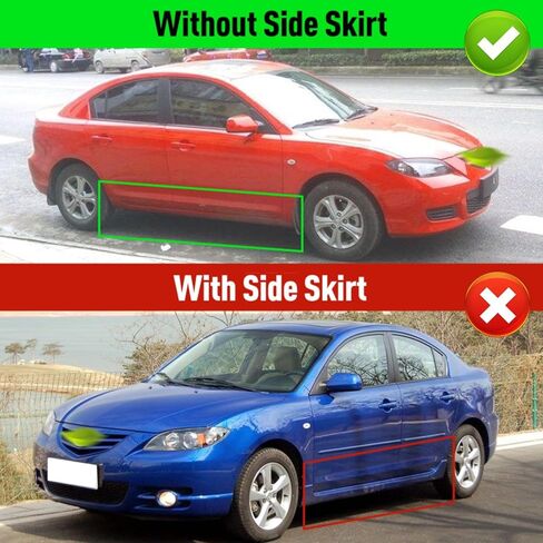 MIDOON 4PCS Car Mud Flaps Splash Guards Mudguards Car Mud Flaps Compatible with Mazda 3 2004 2005 2006 2007 2008 in Kuwait