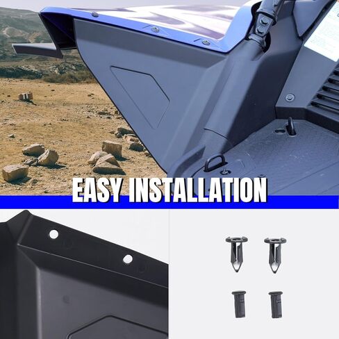 أغطية الطين الخلفية HAKA TOUGH لملحقات Yamaha YXZ 1000 2019-2024، واقيات الطين الممتدة لـ YXZ 1000R (2 قطعة) in Kuwait