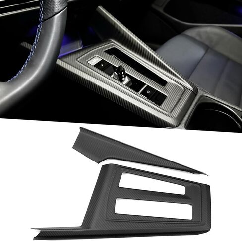Dry Carbon Fiber Center Consoles Panel for VW Golf MK8 GTI GTD GTE Golf R Line 2021 2022 2023 2024 2025,for Golf 8.5 Gear Shift Cover (Glossy Carbon) in Saudi Arabia