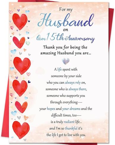 Beixian Romantic 50th Anniversary Card for Husband, Funny 50 Year Anniversary Card Gifts from Wife, Sweet 50th Wedding Day Gifts for Husband in Saudi Arabia