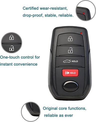 Smart Key Fob for Toyota Corolla 2023-2025, FengRKey Remote Control Key Fob Compatible for Toyota Corolla 2023-2025 HYQ14FBW 8990H-AQ010 8990H-02350 281451-2561 in Saudi Arabia