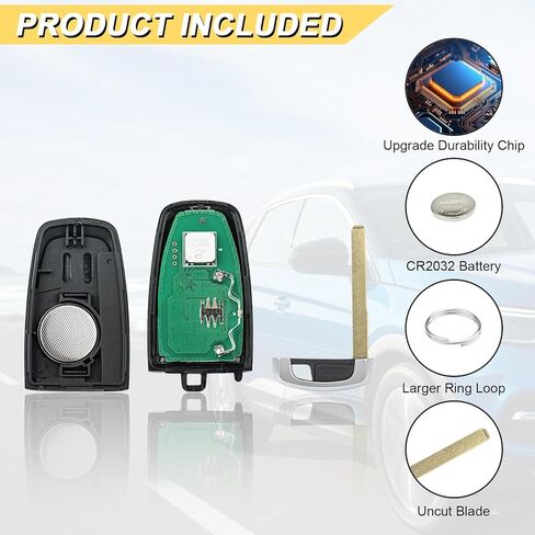 استبدال Vurkcy Key Fob لـ 2017-2022 Ford Mustang/ 17-21 Fusion Car التحكم عن بعد للدخول بدون مفتاح، M3N-A2C93142600 M3N-A2C931426، 5 أزرار in Kuwait
