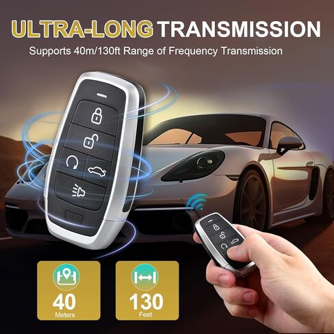 Autel MaxiIM مفتاح فارغ IKEYAT5TPR 5 أزرار مفتاح ذكي عالمي، مفتاح قرب فارغ قابل للبرمجة متوافق مع KM100، 315/433/868/915 ميجا هرتز استبدال متعدد التردد لأكثر من 700 مركبة in Kuwait