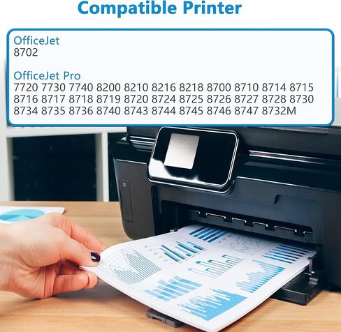 952XL Ink Cartridges Combo Pack Replacement for HP 952 XL Work for OfficeJet Pro 8702 8740 7720 8730 8710 7740 8720 8725 8210 8715 8216 Printers with V23.9.1 Chips ( 4 Pack Cyan Magenta Yellow Black) in Saudi Arabia