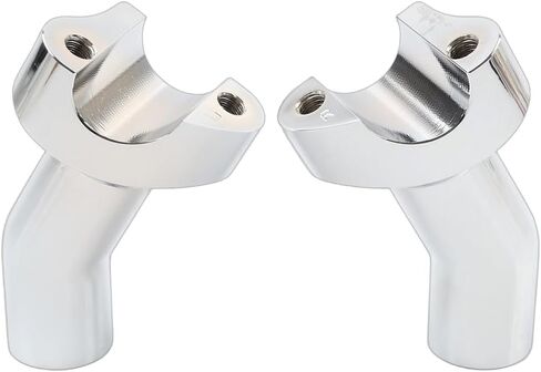 Cnonee1 Pullback Handlebar 3 1/2" Clamp Risers CNC Chrome Motorbike for Harley Dyna for Street bob for Softail for Sportster in Saudi Arabia