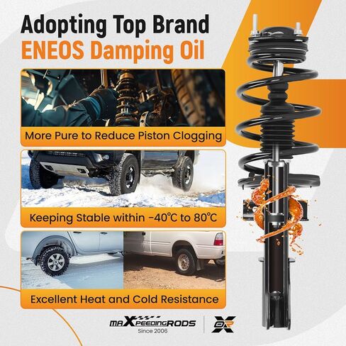 maXpeedingrods Front Strut for Chevy Traverse GMC Acadia Buick Enclave 2013-2017, 172949 Complete Shock Absorber Strut with Coil Spring Assembly (6pcs Struts Kit) in Saudi Arabia