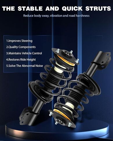 دعامات ECCPP زنبركية كاملة لـ 2005-2009 لـ Buick Allure، 1997-2005 لـ Buick Century، 2005-2009 لـ Buick LaCrosse، 1997-2004 لصدمات Buick Regal Struts لـ 171661 دعامات أمامية in Kuwait