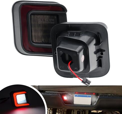 Ram Led لوحة ترخيص ضوء OEM استبدال لـ 2003-2018 D0dge Ram 1500 2500 3500 أبيض أحمر OLED خلفي رقم الترخيص لوحة علامة الذيل مصباح 2 قطعة عدسة الدخان in Saudi Arabia