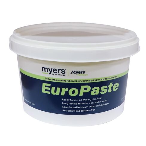 Myers EuroPaste Waterless Wax Type Tire Lubricant for Easier Mounting of Car, Truck, Bus, and OTR Tires, and Aid in Bead Seating, Low Profile Bucket for Wide Lube Bucket Holders, (8 lbs) in Saudi Arabia