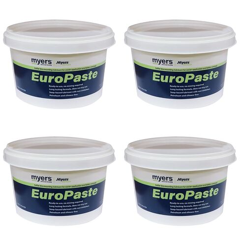 Myers EuroPaste Waterless Wax Type Tire Lubricant for Easier Mounting of Car, Truck, Bus, and OTR Tires, and Aid in Bead Seating, Low Profile Bucket for Wide Lube Bucket Holders, (8 lbs) in Saudi Arabia