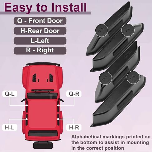 ecocstm 4 PCS Door Handle Storage Organizer, Compatible with Ford Bronco 2021 2022 2023 2024, ABS Door Pockets Tray Organizer Accessories, Front And Rear Handle Inserts Pocket Tray in Saudi Arabia